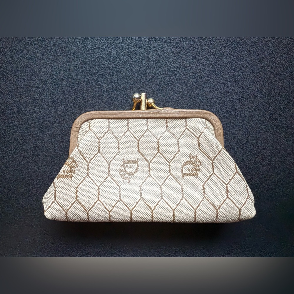 Authentic Vintage Dior Honeycomb Kisslock Wallet